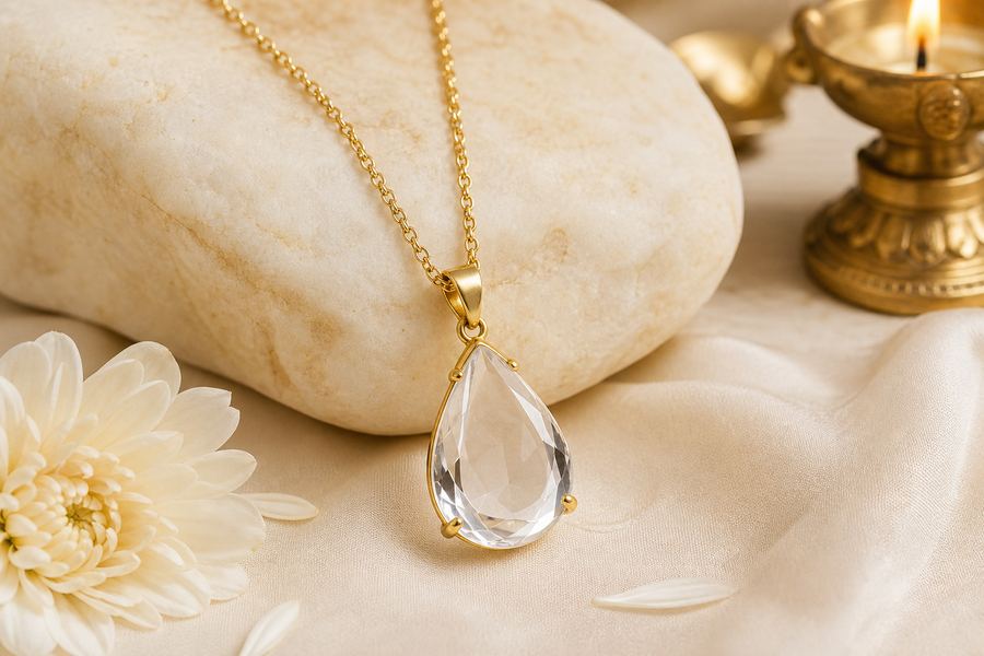 Sphatik Pendant Necklace