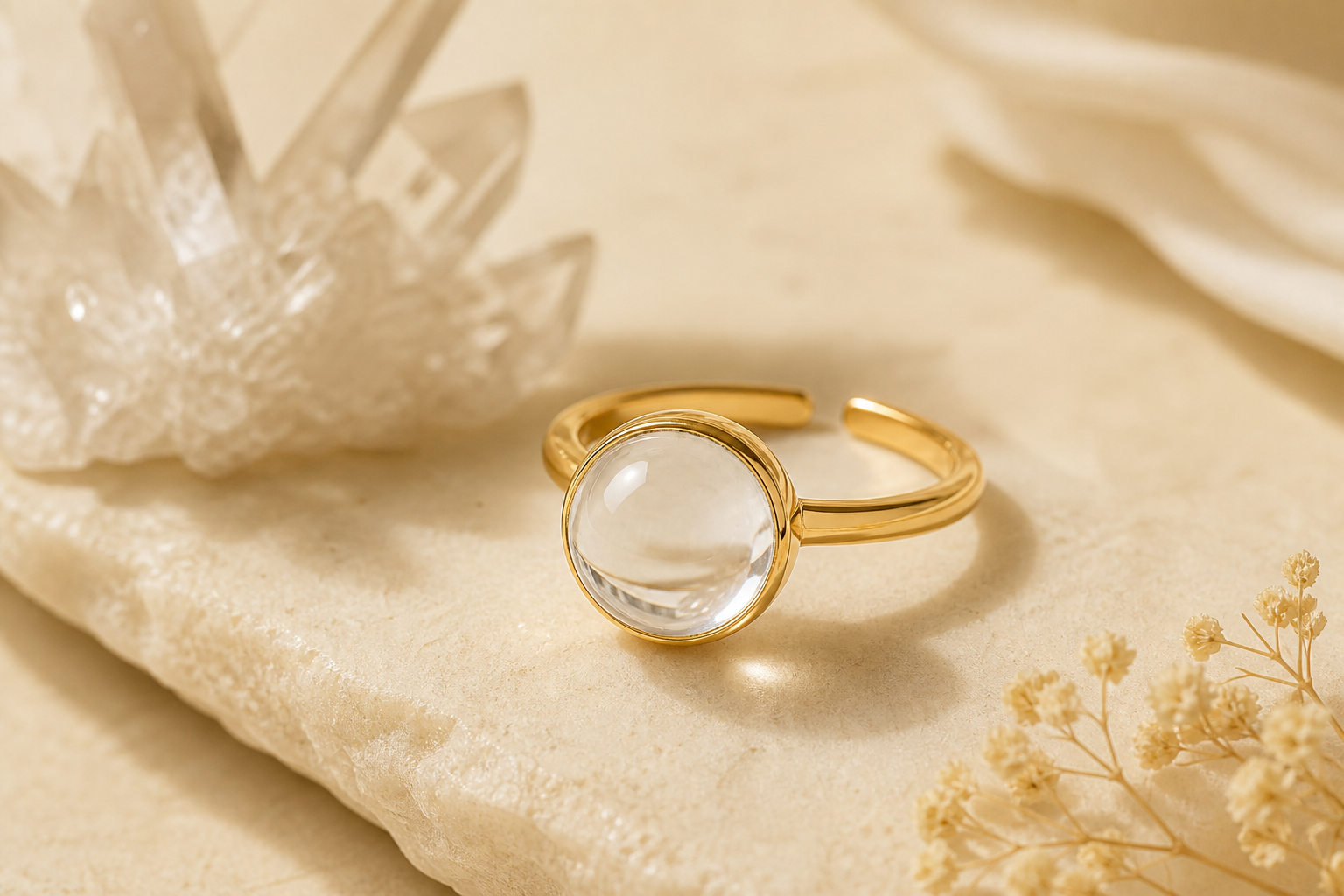 Sphatik Ring (Adjustable)